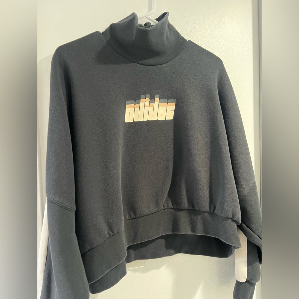 Adidas Black Ribbed Jacket - Picture 5 of 8